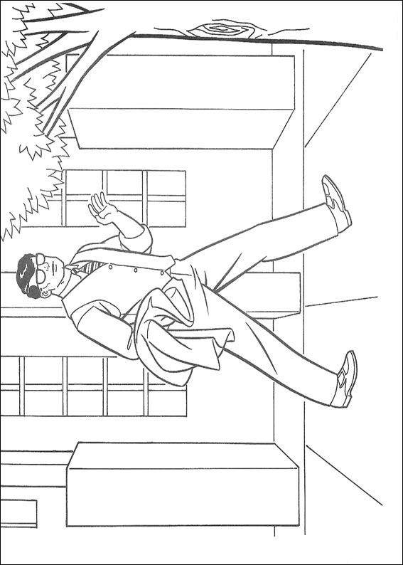 Plansa de colorat cu Superman 38 32